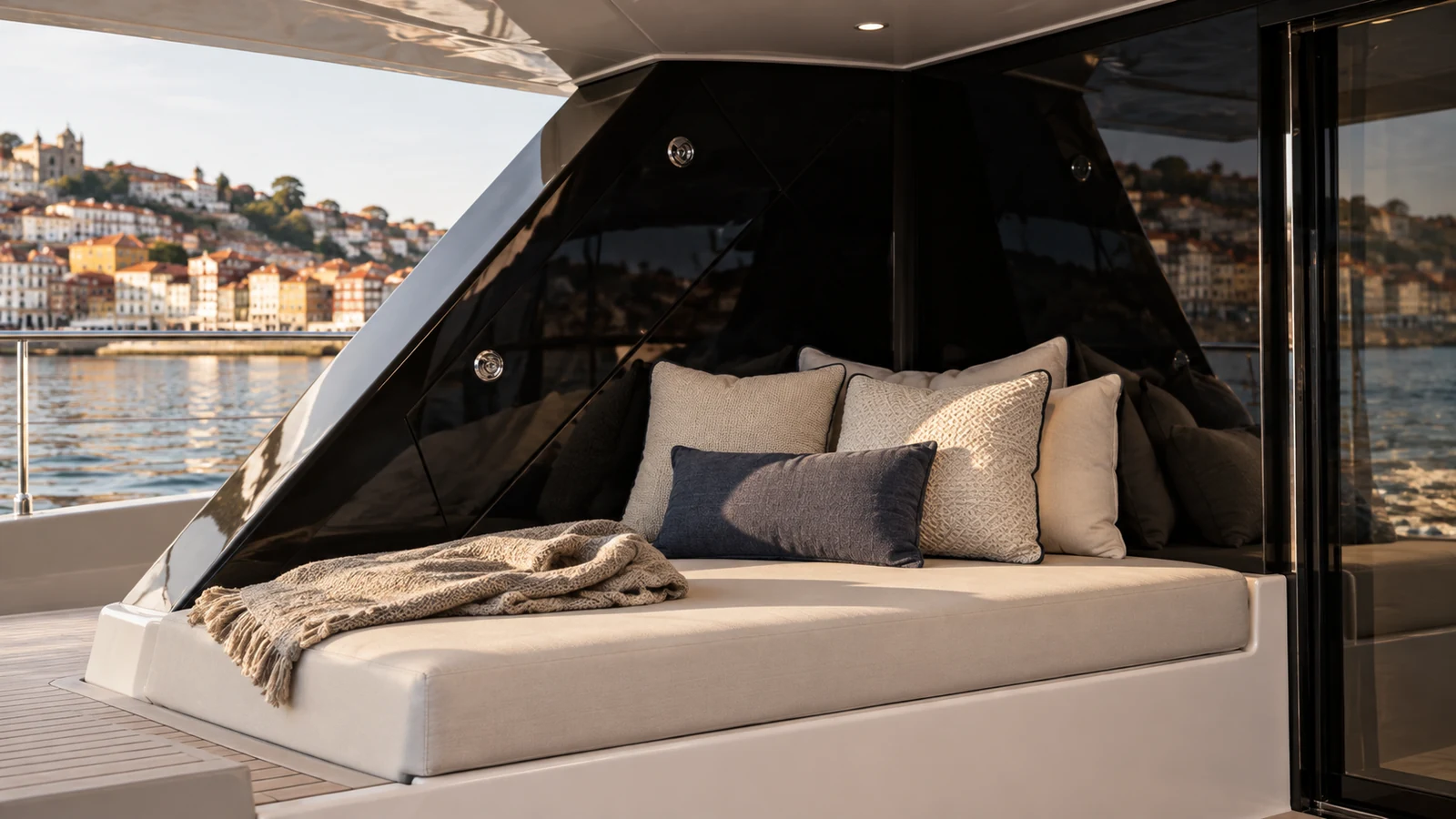 60 Sunreef Power — Aft daybed, Douro Marina