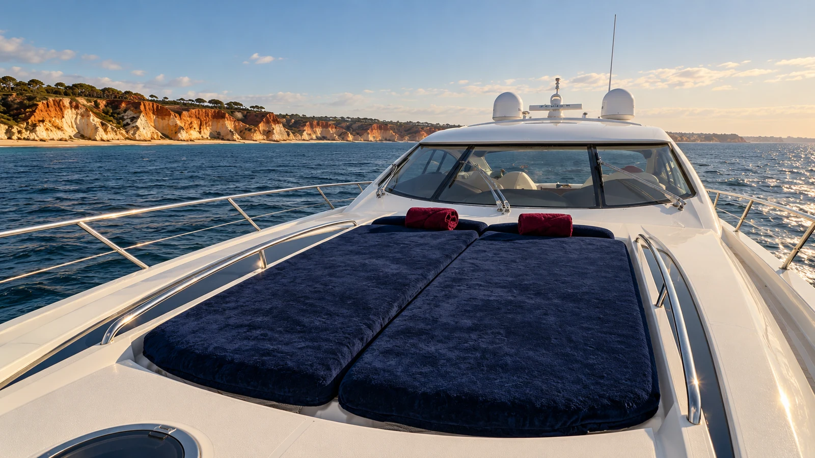 Sunseeker Predator 68 — REHAB — Foredeck sunpads