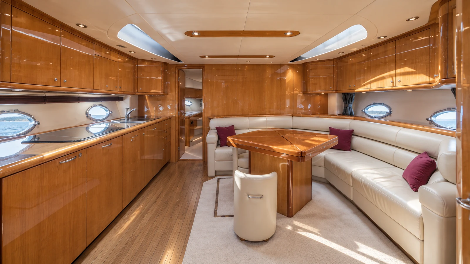Sunseeker Predator 68 — REHAB — Main saloon