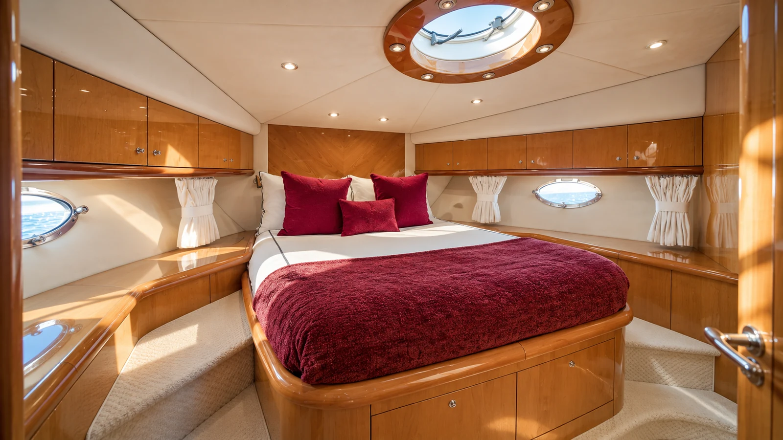Sunseeker Predator 68 — REHAB — Forward VIP double cabin